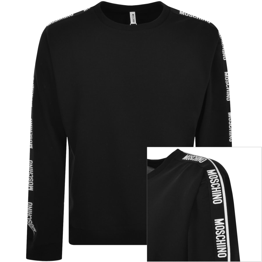 Moschino Tape Logo Sweatshirt Black